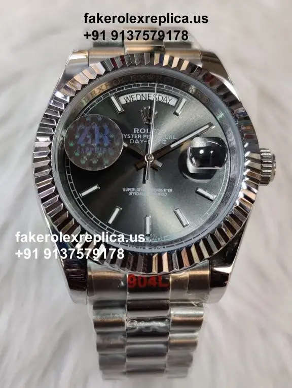 fake day date rhodium